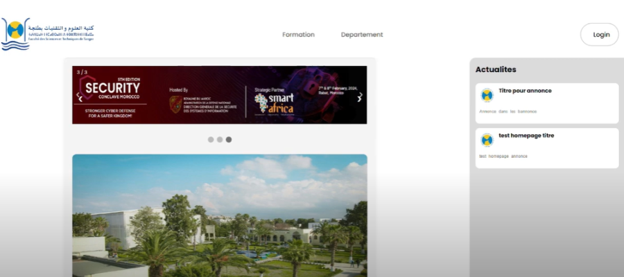 University Website Project Image